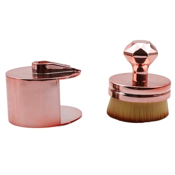 

1PC New Palm Blush Make Up Tools Push-Pull Portable Professional Round Seal Body Facial Foundation Brushes Cosmetic Makeup Brush