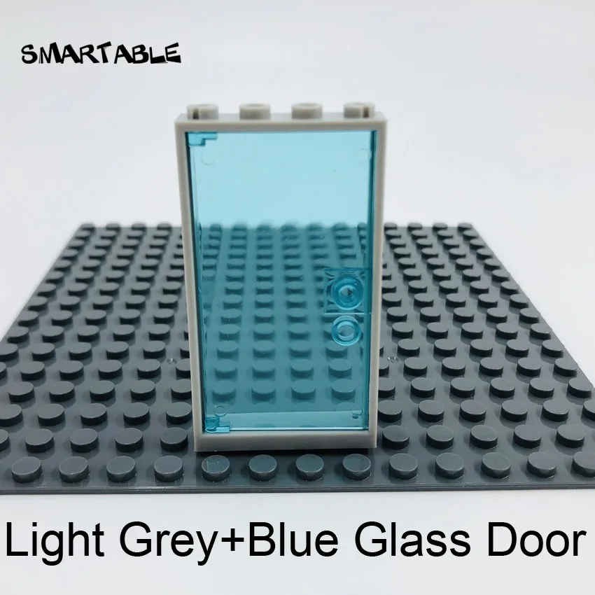 Light Grey+Blue Glass Door 850