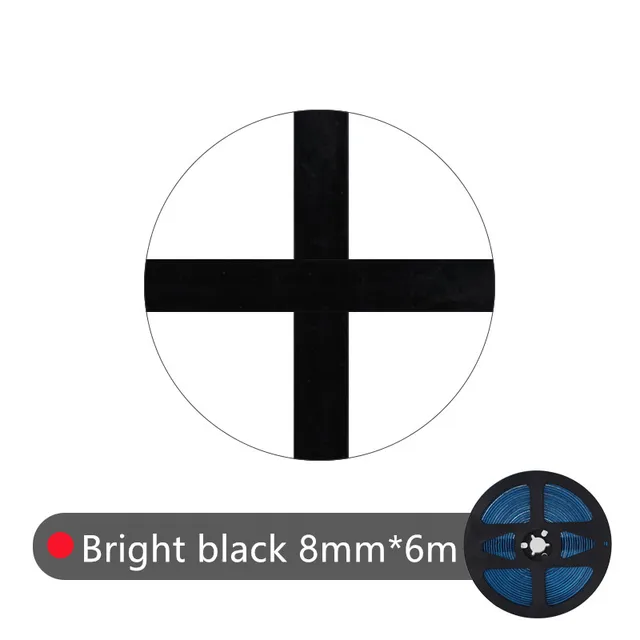 1-6M Self Adhesive Tape Waterproof Beautiful Joint Floor Seam Line Sticker Background Wall Ceiling Edge Corner Seal Home Decor Bright black