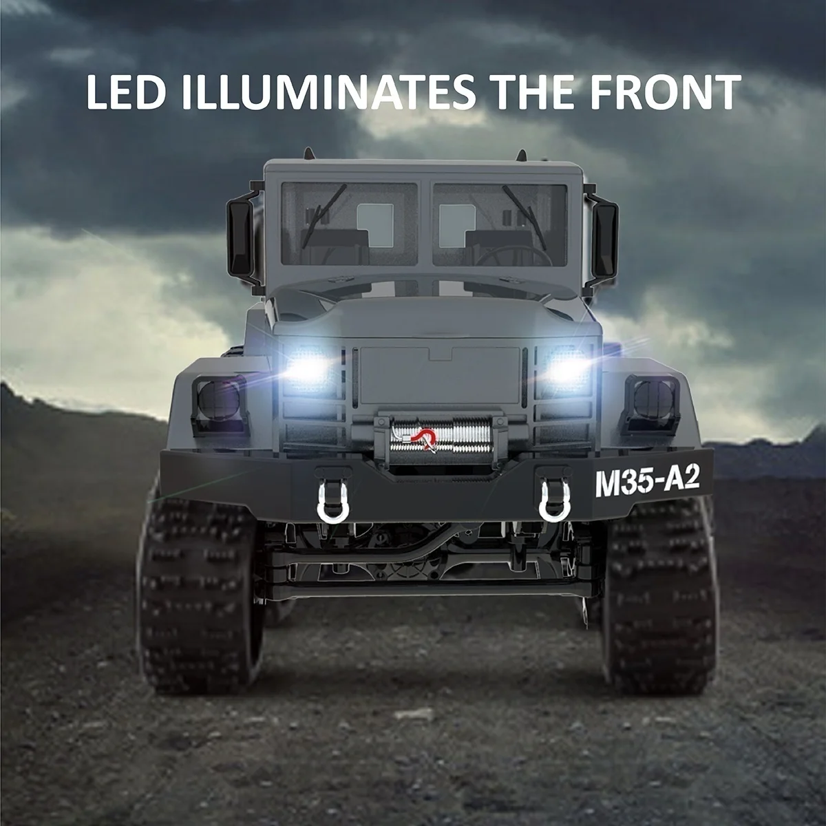  RC Military Truck 1:16 4WD Remote Control 480P WIFI FPV Camera RC Crawler Vehicle Off-Road Sport RC
