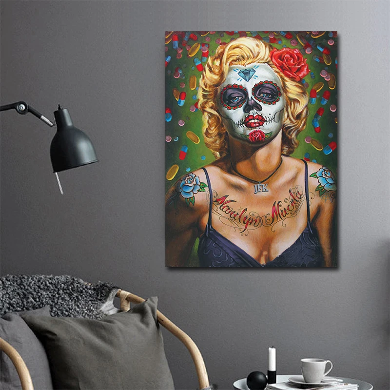 Абстрактные картины Мэрилин Монро Масляные на холсте Настенная картина и принт