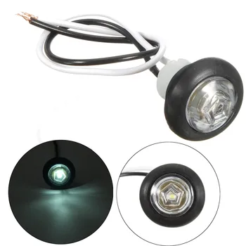 

1PC 12V/24V Universal LED Clearence Indicator Side Marker Light Lamp for Truck Trailer Boat Bus RED Amber White