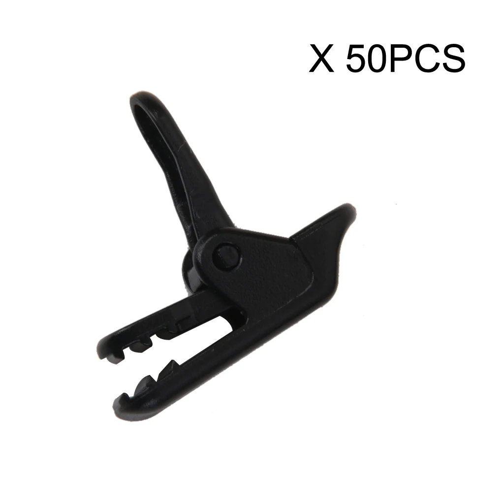 Упаковка из 50 маленьких палаток зажим для тента летающие брезентовые зажимы оснастки вешалки кемпинг выживания Аварийный инструмент