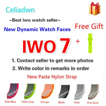 

Smart Watch IWO 7 Heart Rate Smartwatch Dynamic Watch Faces Watch Wireless Charger Wearable Device For iOS Android VS IWO 4 5 6