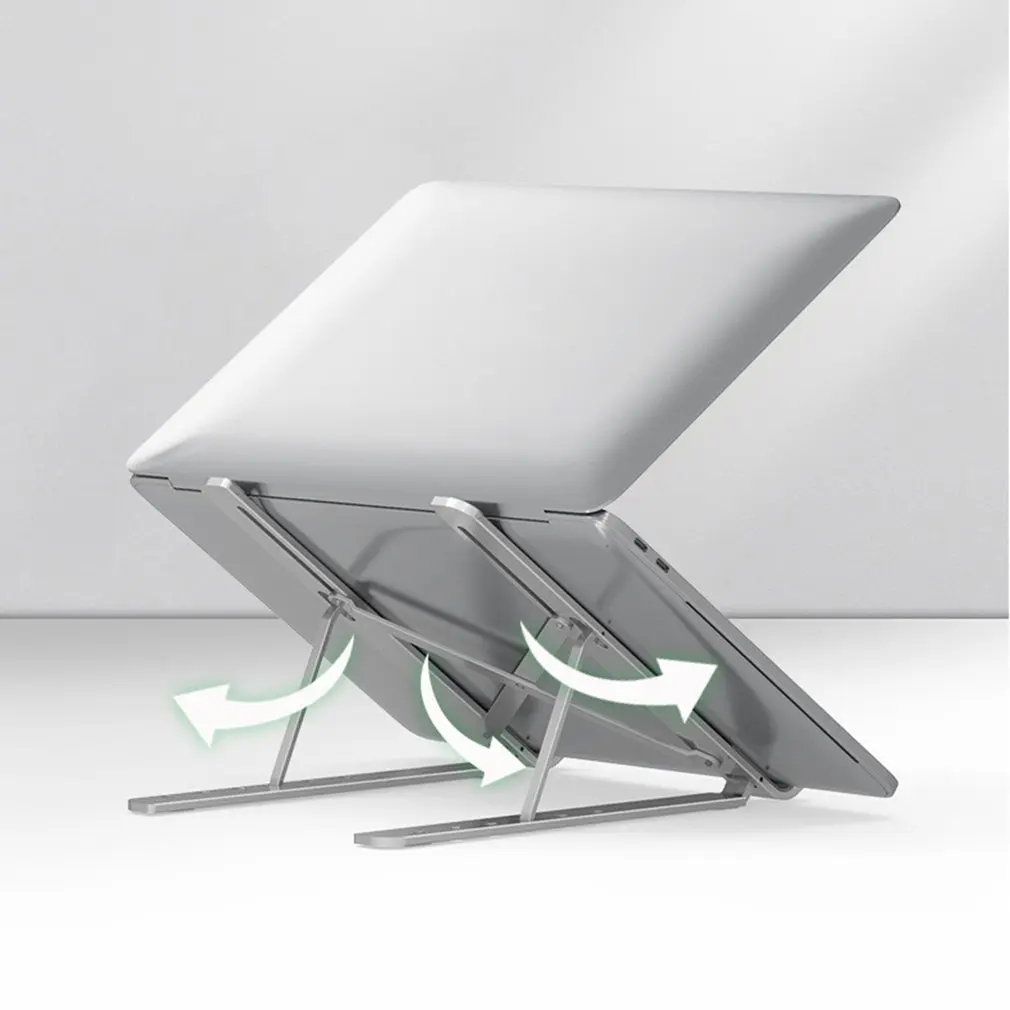 

Notebook Computer Stand Desktop Lifting 6 Inclined Angle Rack Folding Cooling Rack Bracket Adjustable Portable Stand