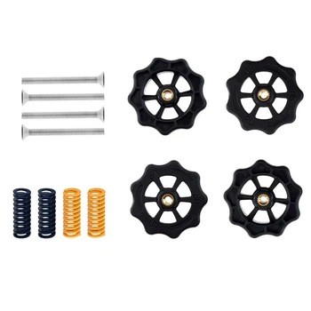 

1set LesgeeK M4 x 40mm Hand Twist Auto Leveling Nut for CR-10 CR-10S Ender-3 3D Pinter