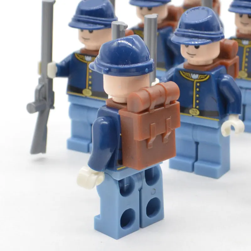 Najtaniej Ograniczona partia amerykański żołnierz wojny domowej północna wojna rewolucyjna MOC klocki budowlane zabawka dla dzieci