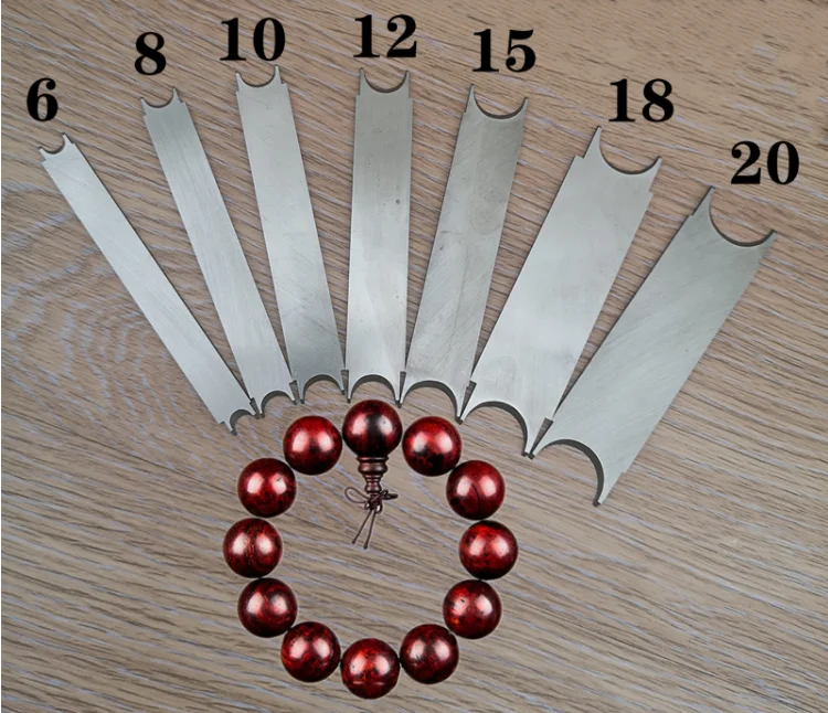 Buddhist bead knife, round bead knife, star and moon, Bodhi, white steel