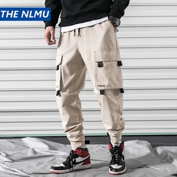 mens elastic cargo pants