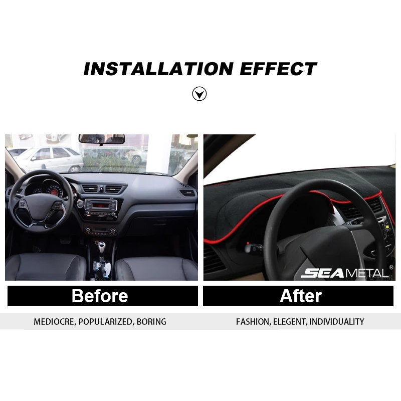 Приборная панель автомобиля Избегайте ковриков покрытий коврик светильник