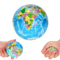 Boule Antistress de la carte du monde, 6.3cm, boule sensorielle tdah, mousse d'autisme, remplissage de sac Squishy, jouets pour enfants 