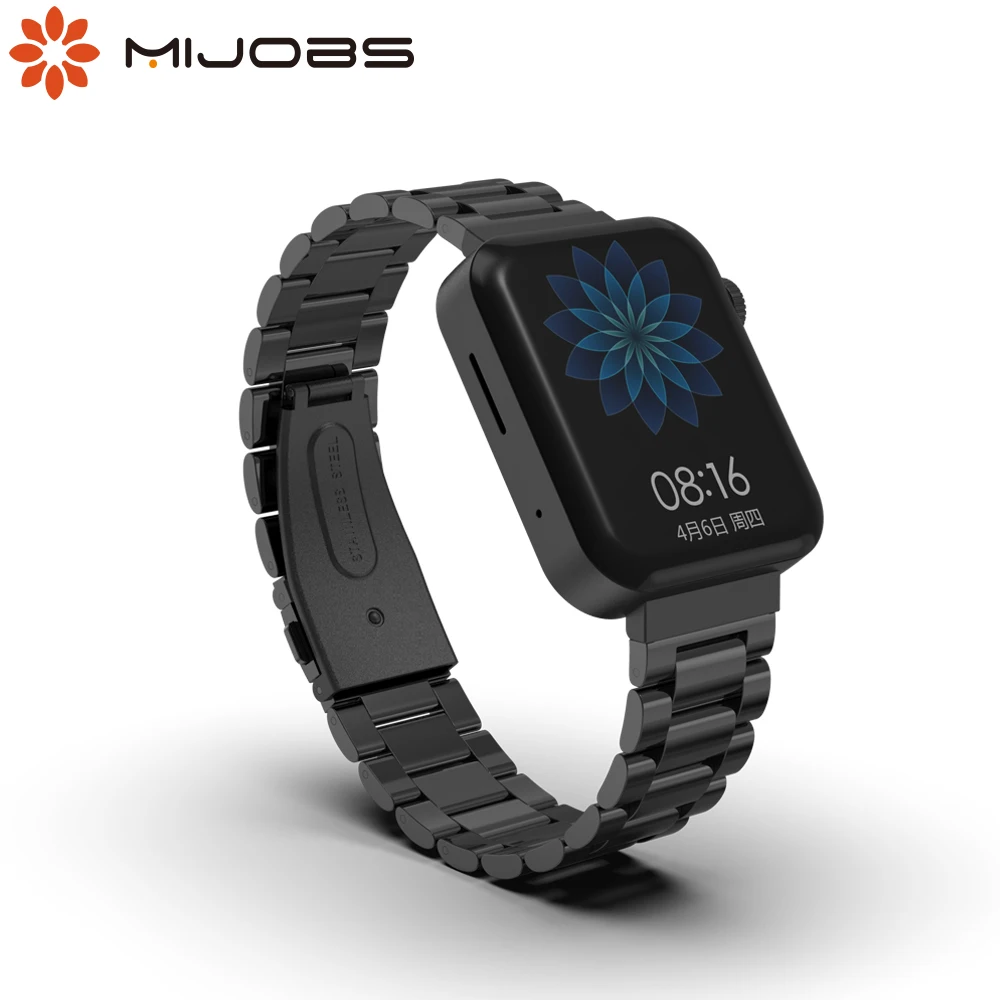 For Xiaomi Mi Watch Strap With Connector Leather Band Metal Bracelet Perfect Match Silicone Replacement Accessories | Электроника