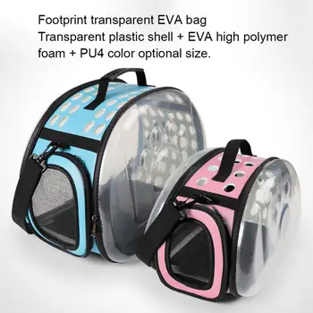 

Portable Outdoor Travel Breathable Transparent Visible Pet Bag Removable Fold One Shoulder 5KGS Or Less Dog&Cat Carry Supplies