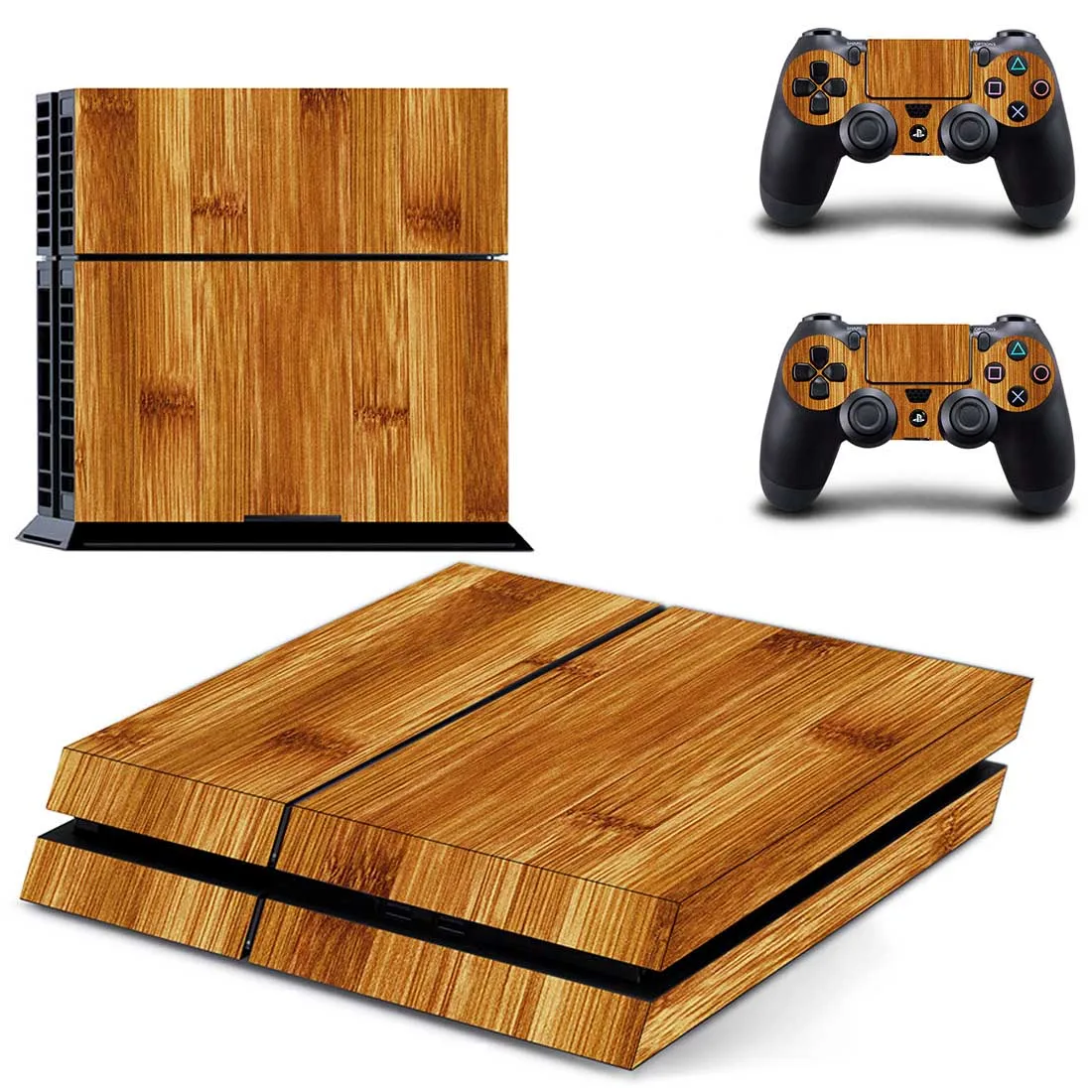 Деревянная зернистая наклейка s PS4 виниловое покрытие PS 4 наклейка игровая станция 4 наклейки Pegatinas для консоли playstation 4 и 2 контроллера
