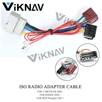 

12-034 ISO Radio Adapter for Chrysler 2008+ for-Dodge 2008+ for-Jeep wiring Harness Connector Cable Plug Adaptor