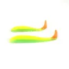 5pcs/Lot Soft Lures 50mm 70mm T Tail Jigging Wobblers Fishing Lure Tackle Double Color Bass Pike Aritificial Silicone Swimbait ► Photo 3/6