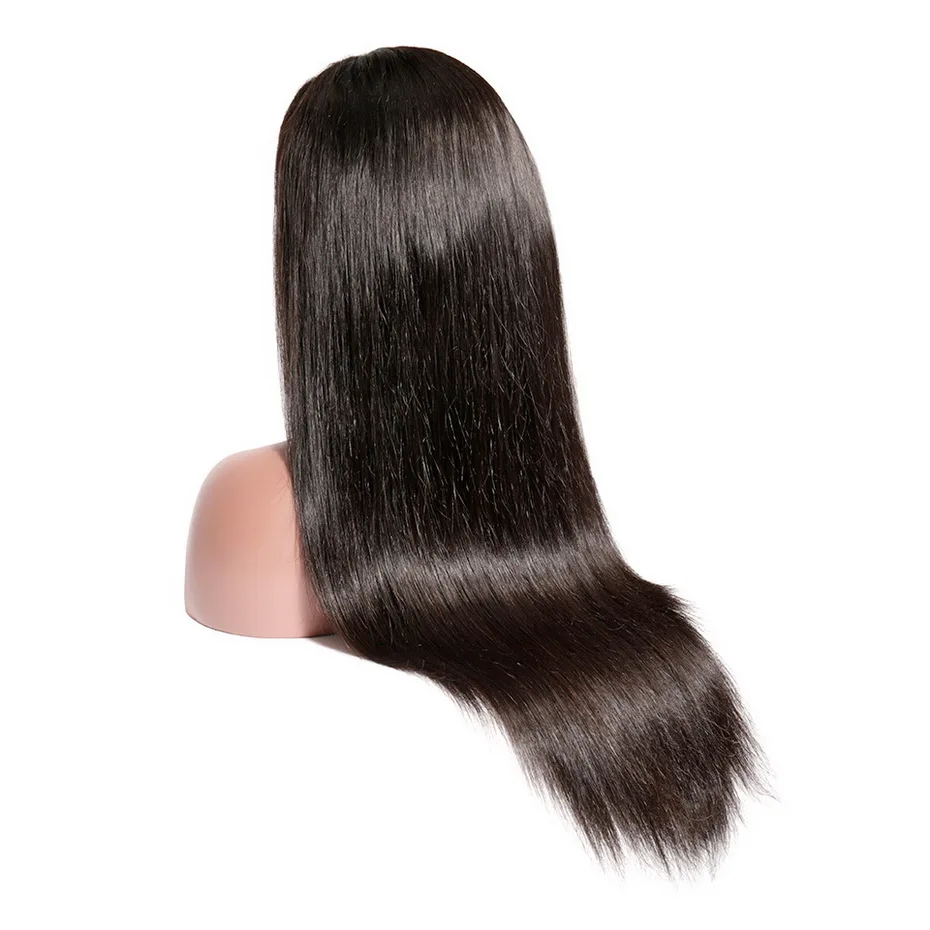Парик Stema Bang Человеческие волосы Remy 150 Плотность 13x4 прямые кружевные передние