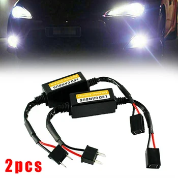 

2 PCS H7 LED Headlight Canbus Error Free Anti Flicker Resistor Canceller Decoder High Quality And Brand New Car Light Decoders