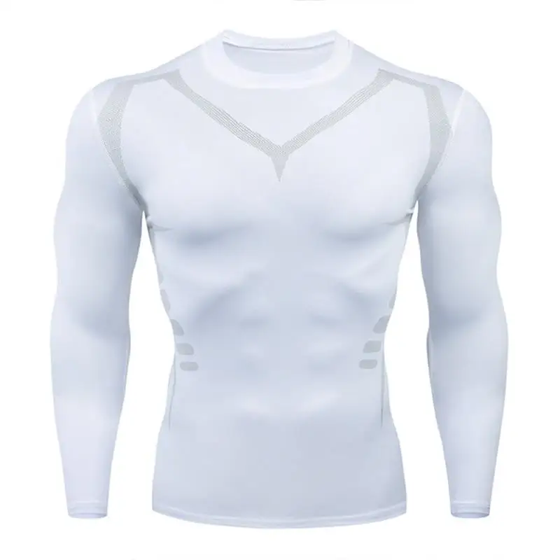 Мужская спортивная одежда для фитнеса и бега, компрессионная мужская смешанная Спортивная одежда для пробежек и тренировок - Цвет: 3