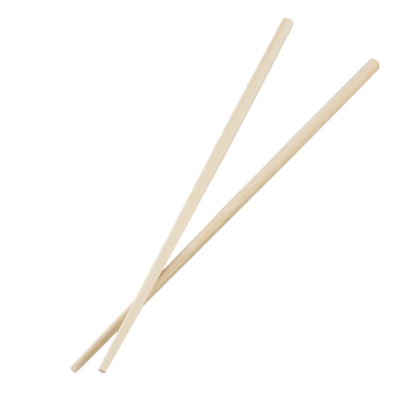 10 Pair 24cm Long Beige Bamboo Chinese Traditional Kitchen Chopsticks