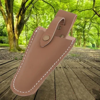 

Practical Home Supplies With Buckle Electrician Holder Scissor Bag Storage Portable Leather Sheath Tool Pruning Gardening Pouch