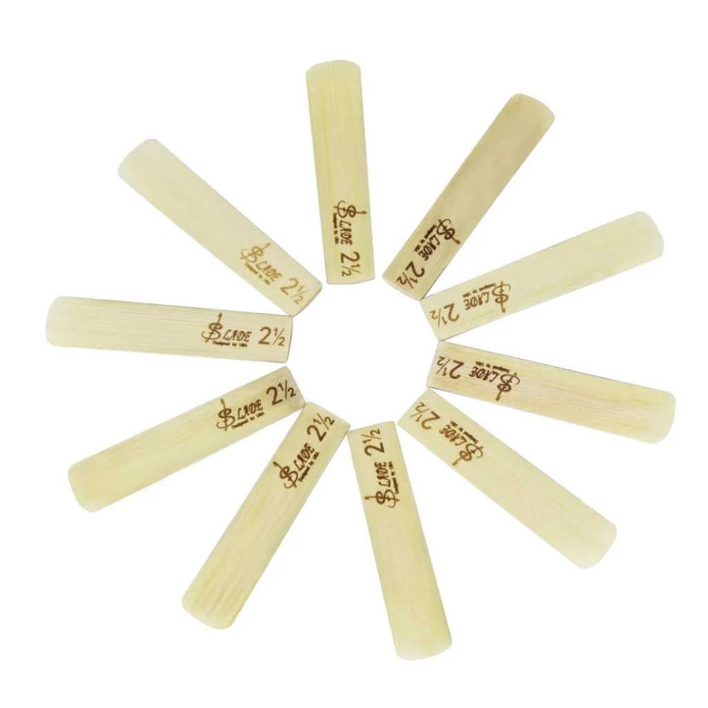 10 шт. трости для альт-саксофона Sax Reeds 2,5 прочность для Деревянный духовой инструмент части