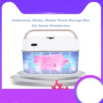 

Underwear Storage Box Mobile Phone Mask UV Ozone Sterilization Underwear Organizer Plastic Multifunction Storage BoxDropshipping