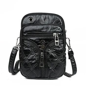 

Mantis Shrimp Phone Shoulder Bags for Women PU Leather Retro Rivet Crossbody Bag for Girls Designer Bag Famous Brand Women Bag