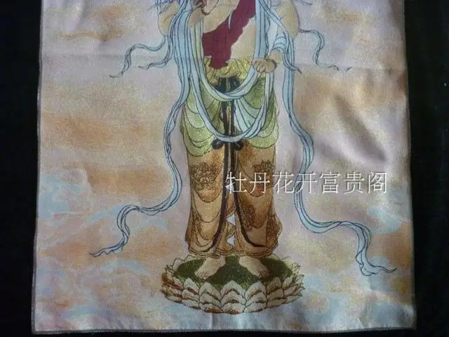 Colección Antigua China el diagrama de Buda bordado Thangka