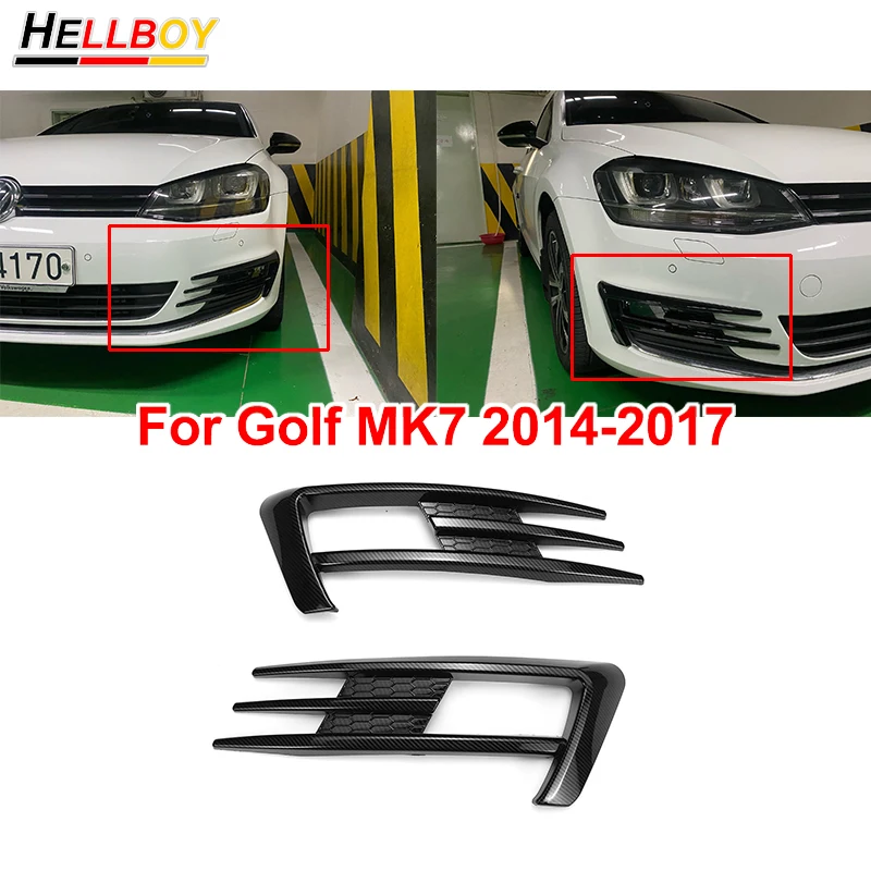 爆買い好評 グリル 1Pair Front Bumper Fog Light Cover Fit For VW Golf GTI MK5