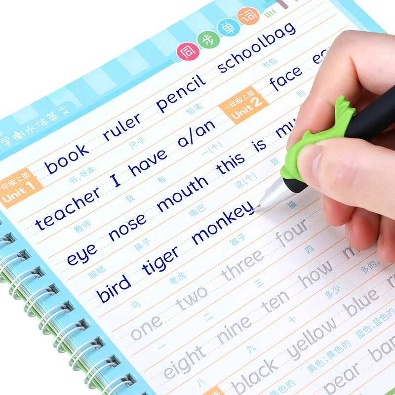 Liu Spille Tang 3Pcs Hengshui Di Scrittura Inglese Calligrafia Quaderno Per Bambini Per Adulti Esercizi Di Pratica Di Calligrafia Libro Libros