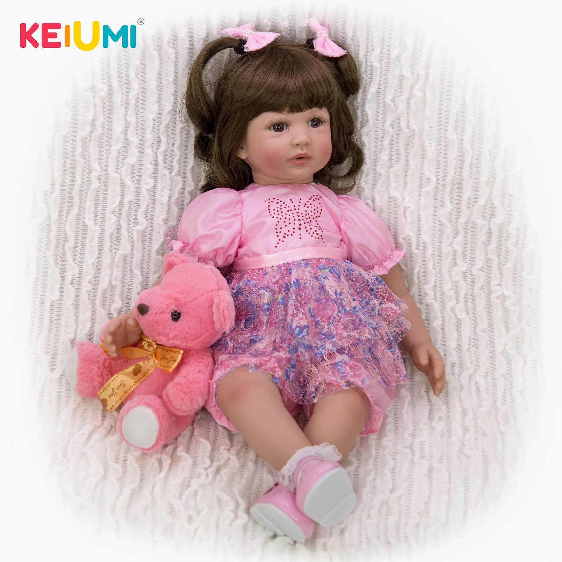 

Keiumi 24-Inch Reborn Baby Doll Reborn Baby Cloth Body Model Baby New Style