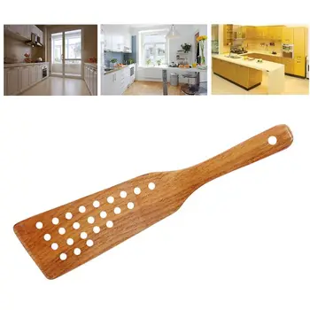 

24 Hole Handcrafted Cooking Curved Spatula Wooden Spatula Non-stick Super Strong and Durable Natural Eco Premium Healthy