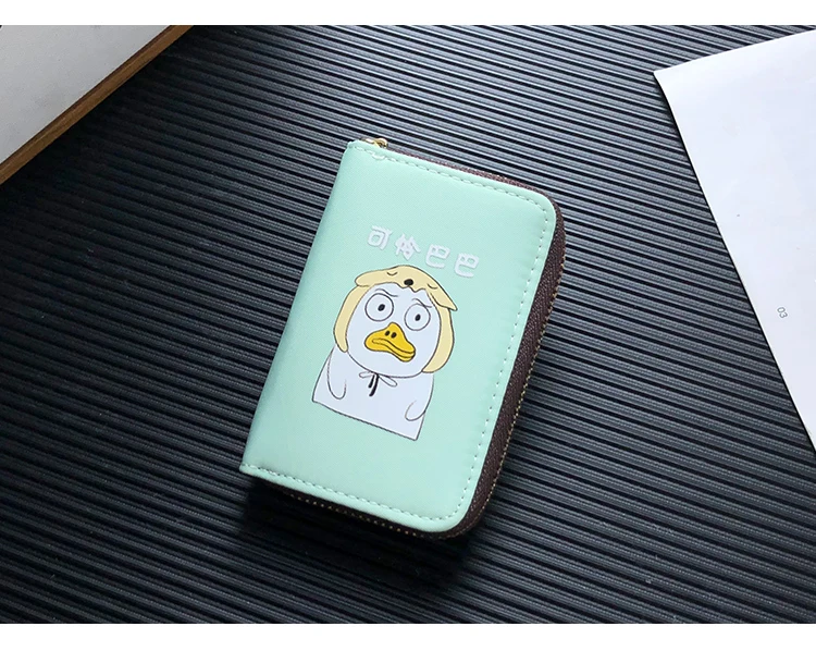 APP BLOG бренд милый утенок держатель для карт девушки женщины Банки Кредитные ID-Карты Чехол Сумка кошелек металлическая молния маленький кошелек для монет