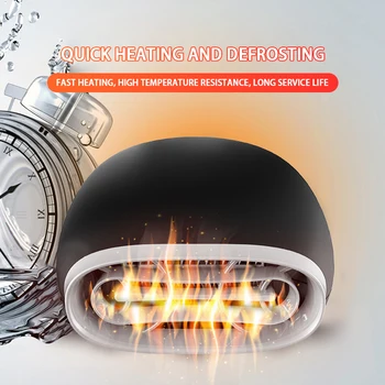 

Car Heater Black Universal 12V Car Interior Heating Cooling Accessories Fan Heater Window Mist Remover Portable Car Heater