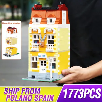 

New 1773PCS Streetview Building model Blocks The MOC Vintage Photography Floor Model Bricks for Kids DIY Toys Christmas Gifts