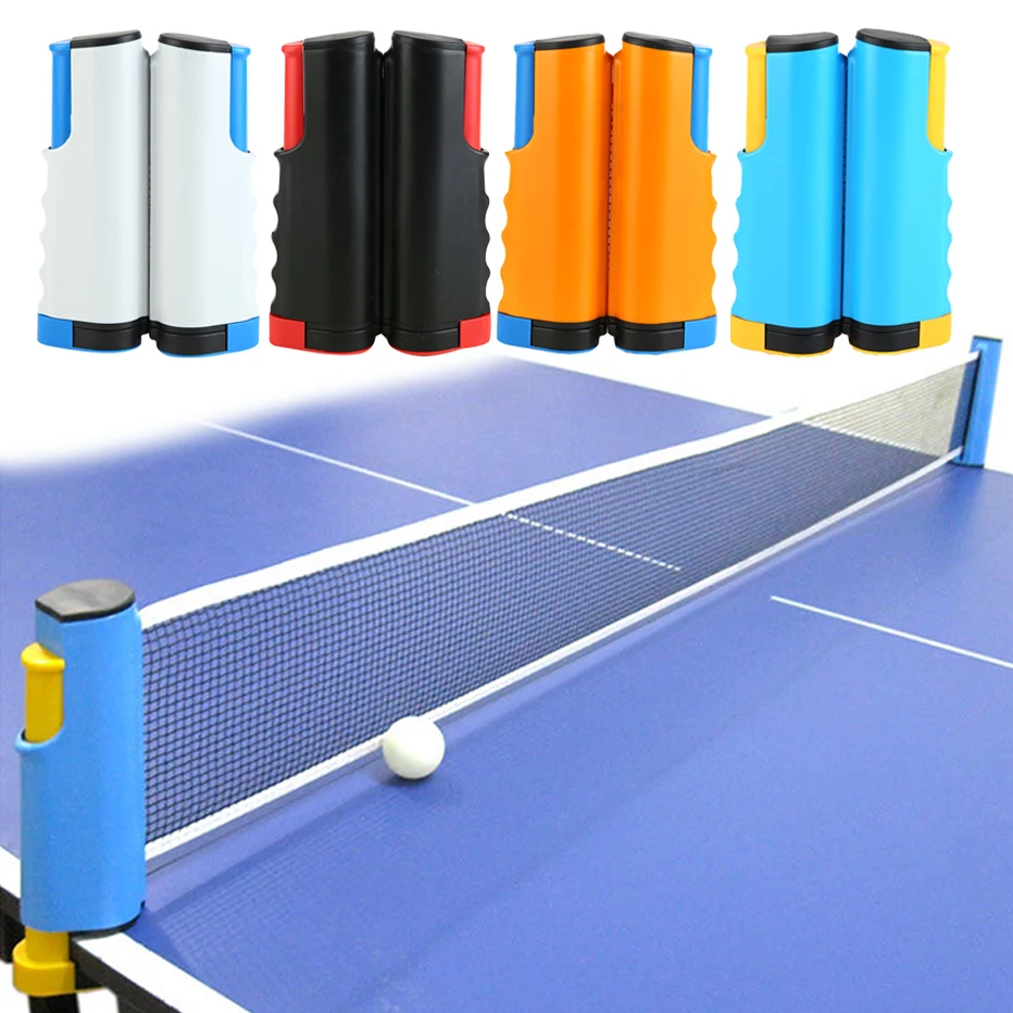 Portable Table Tennis Net Anywhere Retractable Pingpong Post Rack Adjustable Any Home Sports Tool | Спорт и развлечения