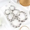 Statement Sliver/Gold Color Big Bamboo Circle Hoop Earrings For Women Hip Hop Large Celebrity Basketball Wives Earrings Hoops 4