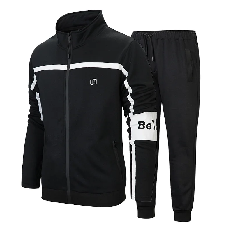

Autumn Men's Sportswear Sets Running Zipper Jacket Sweatpants 2 Pieces Sports Suit Fitness Jogging Sweatshirt Gym Male Tracksut