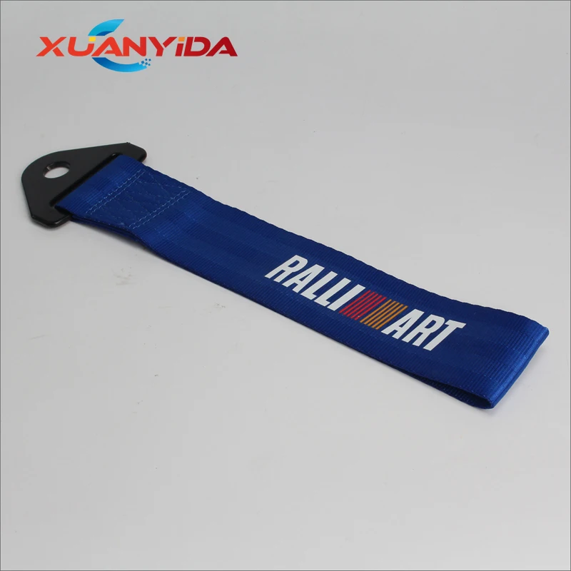 Rallart буксировочный трос высококачественный нейлоновый прицеп JDM буксировочные тросы гоночный автомобиль универсальное буксировочное кольцо ремень буксировочный ремень бампер прицеп - Цвет: Blue