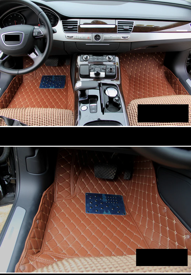 Lsrtw2017 кожаные автомобильные коврики для audi a8 2011 2012 2013 d4 аксессуары для салона авто matten
