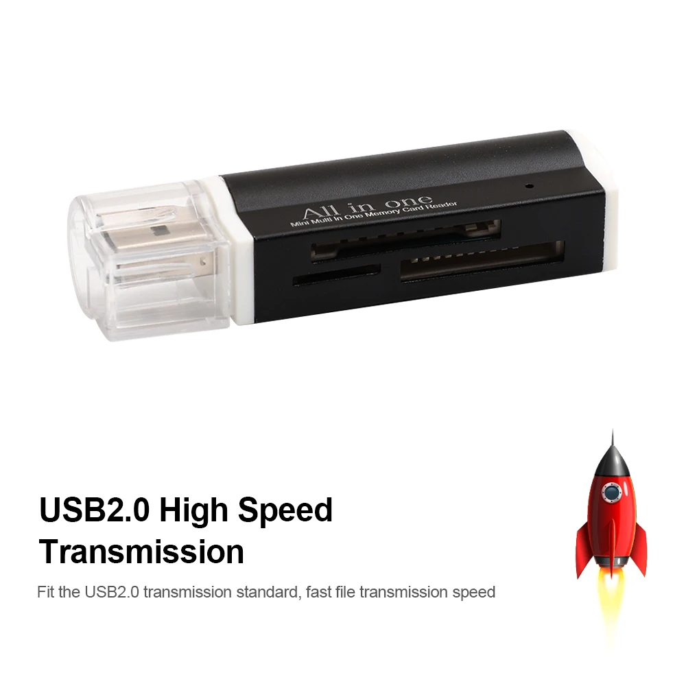 Micro USB кард-ридер USB2.0 Мини мульти в одном кард-ридер памяти Поддержка TF карта рекордер телефон карта хранения Rotatabl