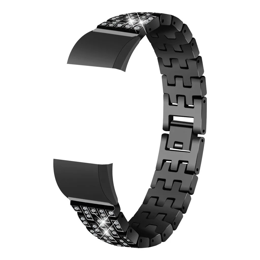 Браслет из нержавеющей стали для часов Fitbit Charge 2 сменный ремешок наручных Носимых