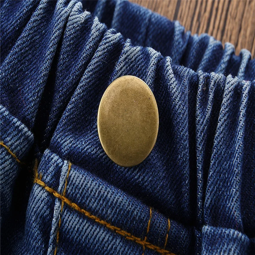 Европейские и американские джинсовые цветные штаны с колокольчиками модная