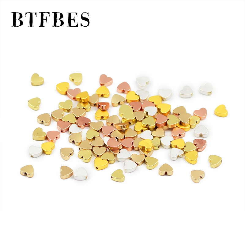 

Бусина-разделитель из гематита и натурального камня, 6 мм