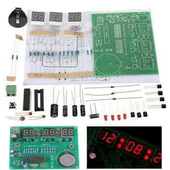 

AT89C2051 6 Digital LED Display Electronic Clock DIY Kit Receiver for Arduino Flux