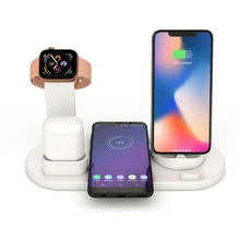 3 в 1 зарядная док-станция зарядное устройство Подставка для телефона черное быстрое зарядное устройство для Apple Watch серии/AirPods/iphone станция для iphone 11 pro