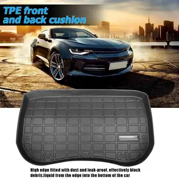 

TPE Front Cargo Tray Trunk Anti-dust Non-slip Odorless Floor Mat for Tesla Black Soft Touch Weather and Fatigue Resistance