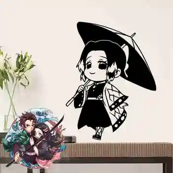 

Demon Slayer Wall Decal Kimetsu no Yaiba Vinyl Cute Kochou Shinobu Stickers Decor Home Decoration Anime Car Sticker