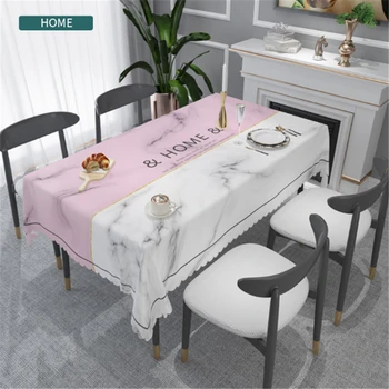 

Marble Pattern tablecloth Waterproof Oilproof Thick Rectangular tablecloth on the table Dining Tea Table Cover tapete